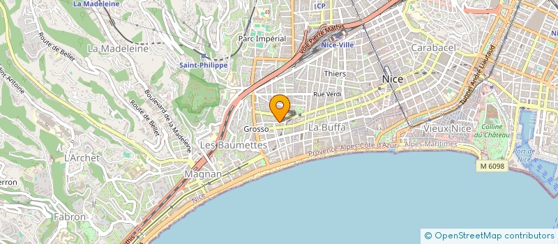 localisation de l'entreprise K.BFR CONSEILS ET AUDIT  NICE