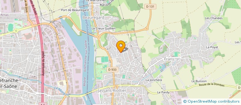 localisation de l'entreprise K'BIO à JASSANS-RIOTTIER