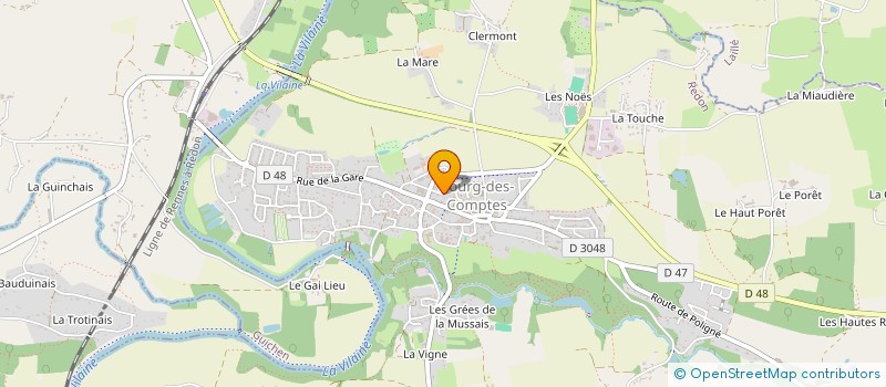 localisation de l'entreprise K'BOURG  BOURG-DES-COMPTES