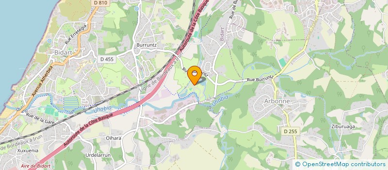 localisation de l'entreprise K-BOVERO à BIDART