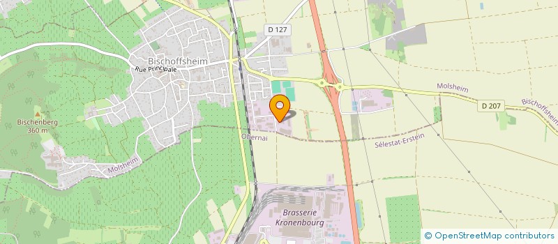 localisation de l'entreprise K BOX  BISCHOFFSHEIM