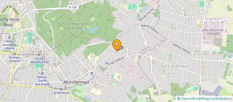 localisation de l'entreprise K.C.F à MONTFERMEIL
