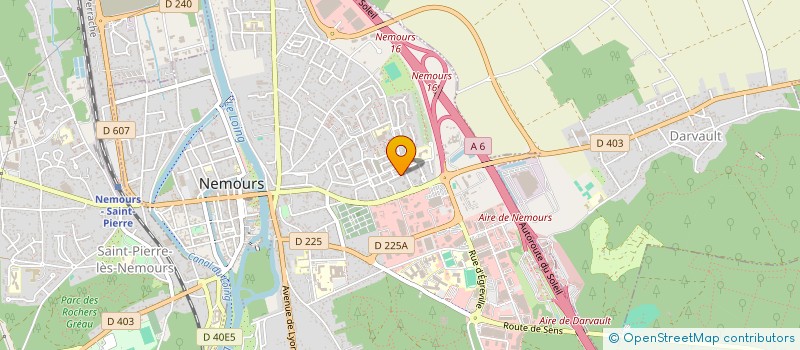 localisation de l'entreprise K.C.P.C.  NEMOURS