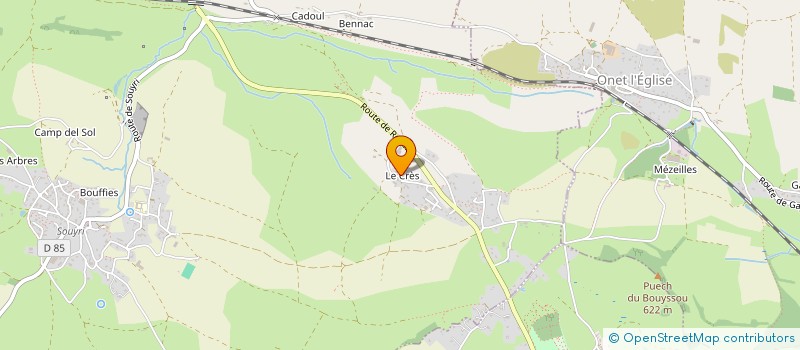 localisation de l'entreprise K.C.R IMMO  SALLES-LA-SOURCE