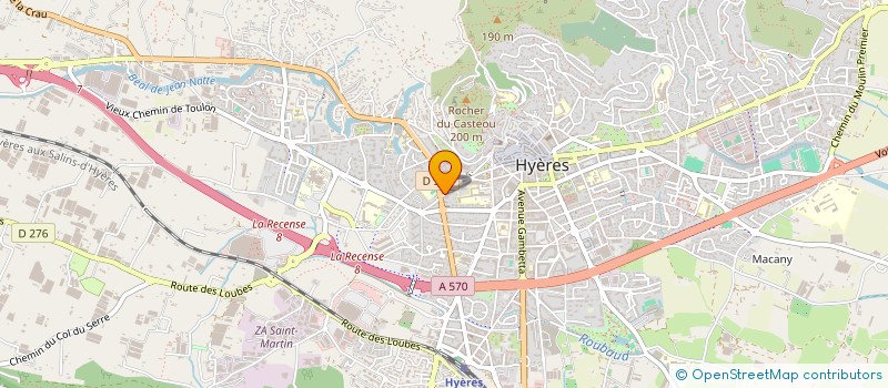 localisation de l'entreprise K & C RESTAURATION à HYERES