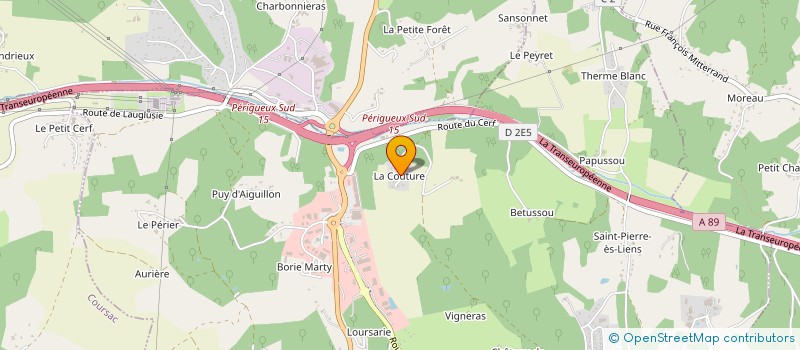 localisation de l'entreprise K.C. SPORT PERIGUEUX à SANILHAC