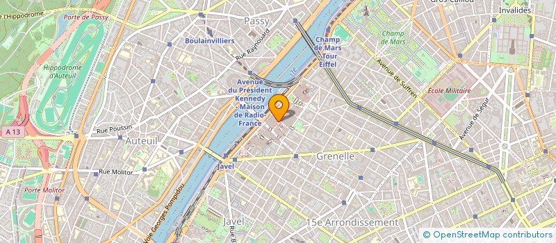 localisation de l'entreprise K.C.T.  PARIS