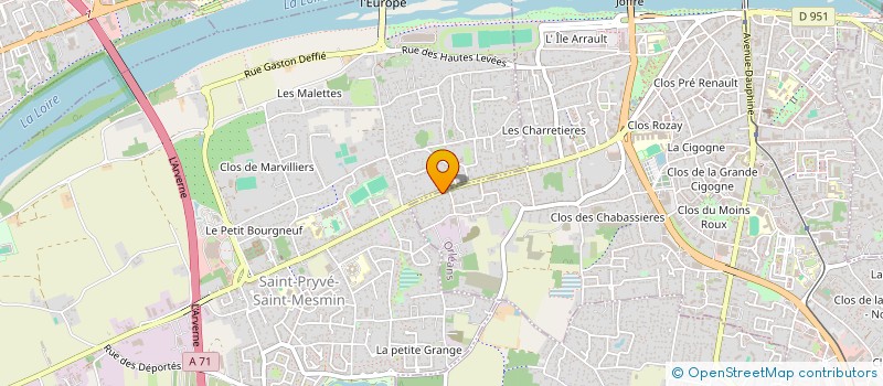 localisation de l'entreprise K'CARE - AIDES & SERVICES A DOMICILE à ORLEANS