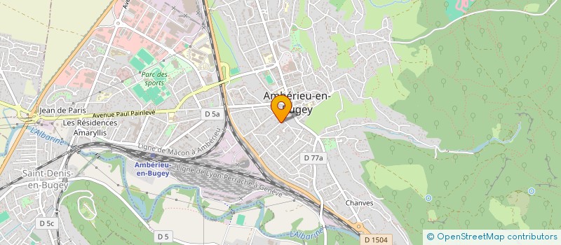localisation de l'entreprise K CIMENT à AMBERIEU-EN-BUGEY