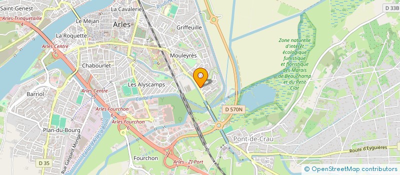 localisation de l'entreprise K'CITY à ARLES