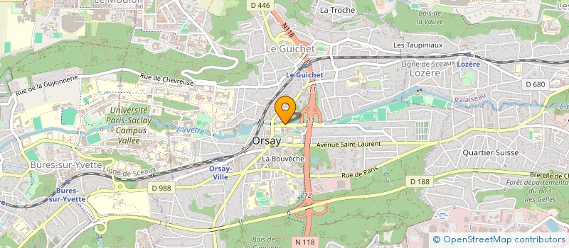 localisation de l'entreprise K & CO  ORSAY