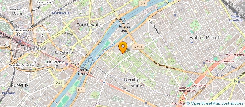 localisation de l'entreprise K & CO à NEUILLY-SUR-SEINE