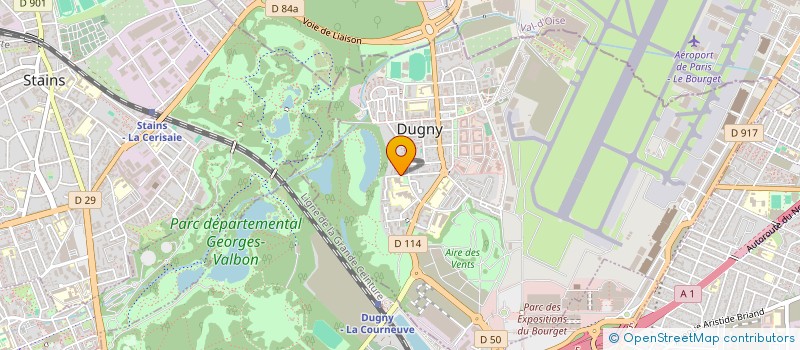 localisation de l'entreprise K&COM à DUGNY