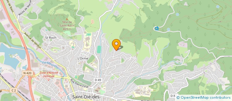 localisation de l'entreprise K CONCEPT à SAINT-DIE-DES-VOSGES