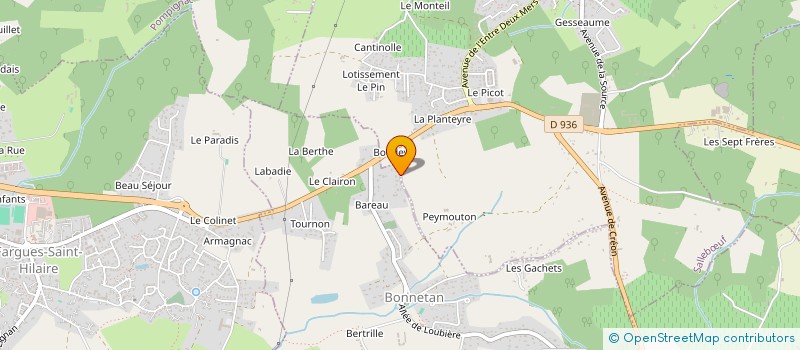 localisation de l'entreprise K CONCEPT à BONNETAN