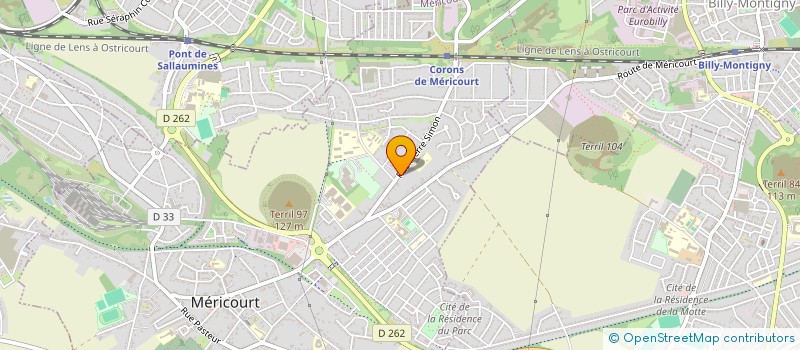 localisation de l'entreprise K.D.A  MERICOURT