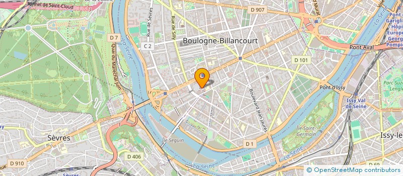 localisation de l'entreprise K.D.B. ZIK à BOULOGNE-BILLANCOURT