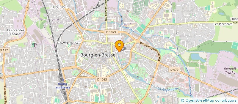 localisation de l'entreprise K.D.ELEC à BOURG-EN-BRESSE