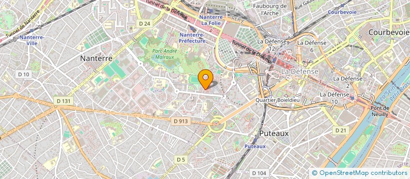 localisation de l'entreprise K.D IMMO  NANTERRE