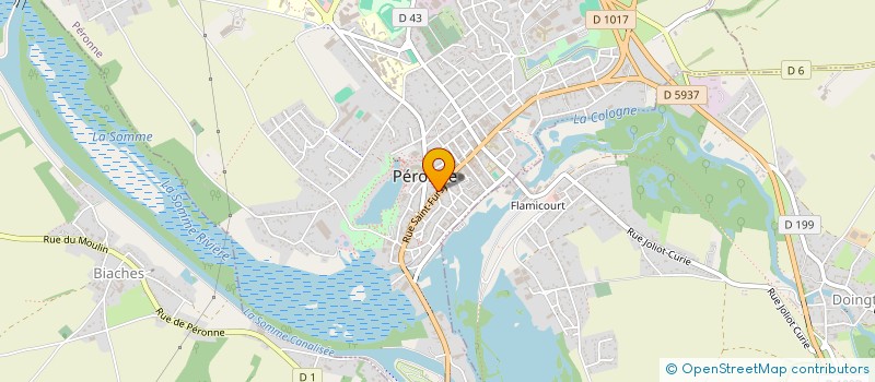 localisation de l'entreprise K D IMMOBILIER à PERONNE