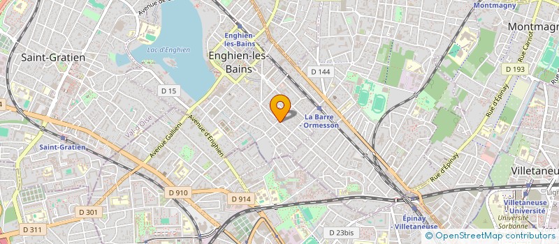 localisation de l'entreprise K.D.J. à ENGHIEN-LES-BAINS
