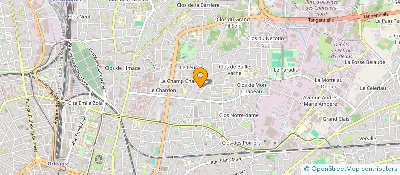 localisation de l'entreprise K.D.K BAT à ORLEANS