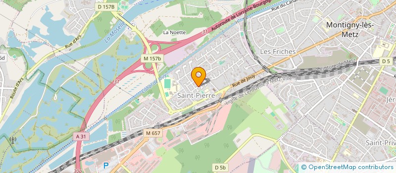 localisation de l'entreprise K.D.L.  MOULINS-LES-METZ