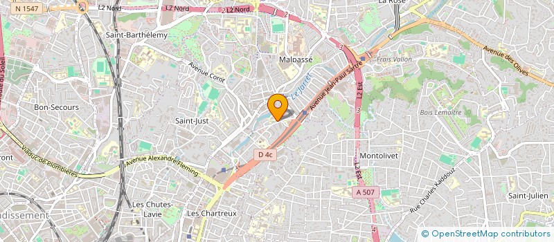 localisation de l'entreprise K D'OPTIC ET AUDITION à MARSEILLE