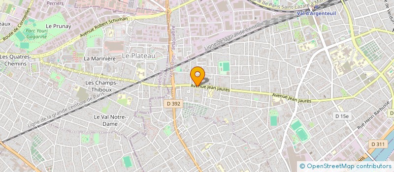 localisation de l'entreprise K.D.S. à ARGENTEUIL