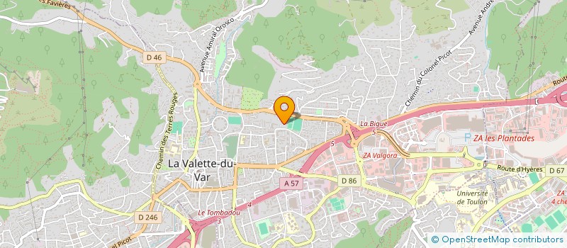 localisation de l'entreprise K.D.S INVESTISSEMENT à LA VALETTE-DU-VAR