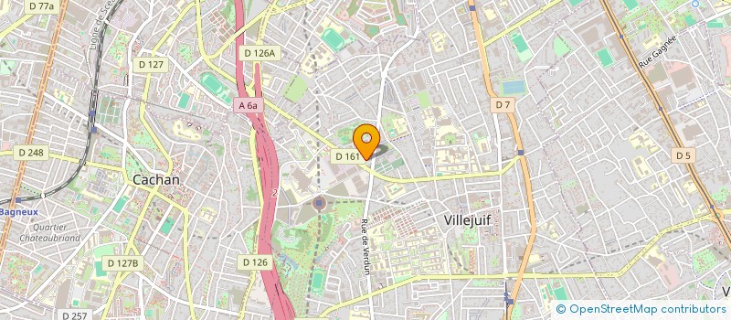 localisation de l'entreprise K.D TRANS à VILLEJUIF