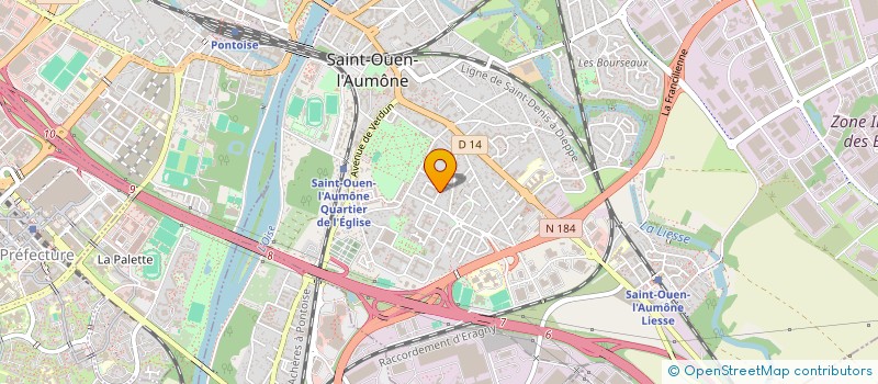 localisation de l'entreprise K'DANCE AGENCY  SAINT-OUEN-L'AUMONE