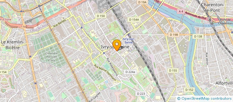 localisation de l'entreprise K DANSE à IVRY-SUR-SEINE