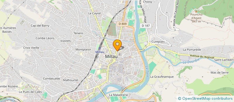 localisation de l'entreprise K DANSE à MILLAU