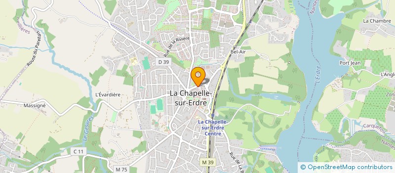 localisation de l'entreprise K'DANSE PLUS  LA CHAPELLE-SUR-ERDRE