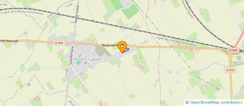 localisation de l'entreprise K'DANSE WALLON CAPPEL  HAZEBROUCK