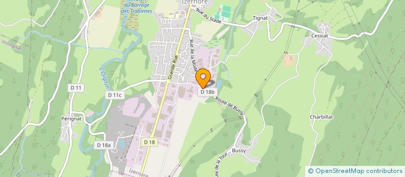 localisation de l'entreprise K.DECOL  IZERNORE