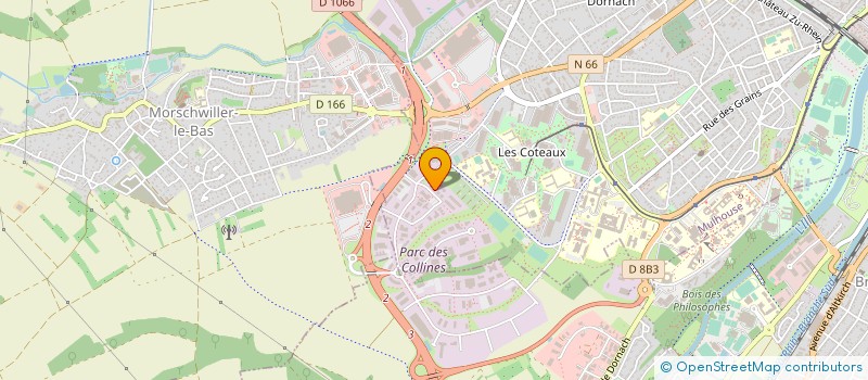 localisation de l'entreprise K DESIGN à MULHOUSE