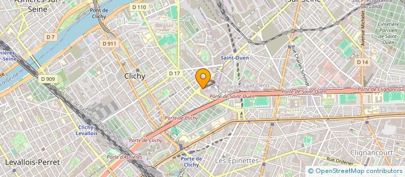 localisation de l'entreprise K DIGI à CLICHY