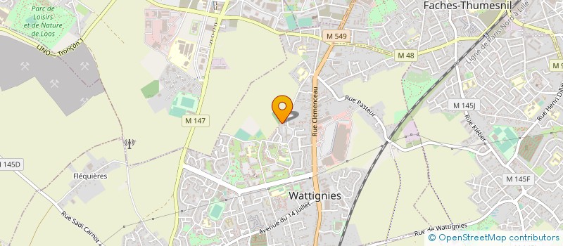 localisation de l'entreprise K-DISCOUNT à WATTIGNIES