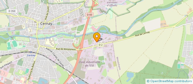 localisation de l'entreprise K DISTRIBUTION à CERNAY