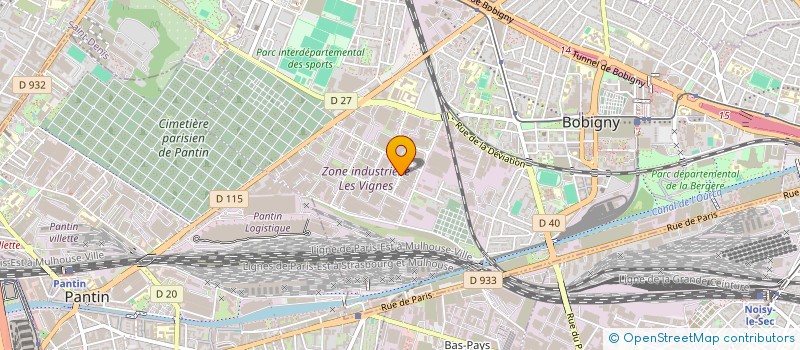 localisation de l'entreprise K. DISTRIBUTION à BOBIGNY