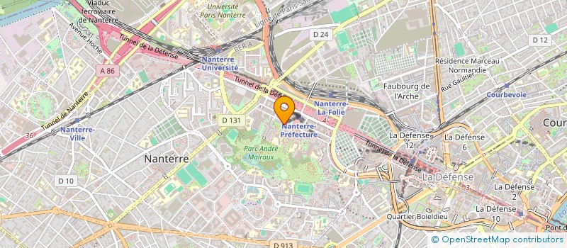 localisation de l'entreprise K-DISTRIBUTION SERVICES à NANTERRE