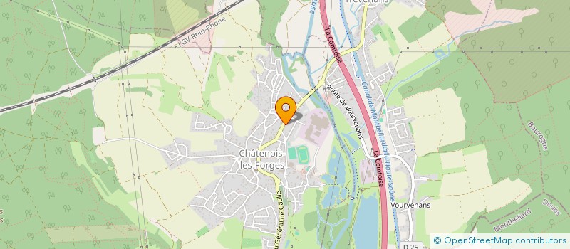 localisation de l'entreprise K-DO SARL  CHATENOIS-LES-FORGES
