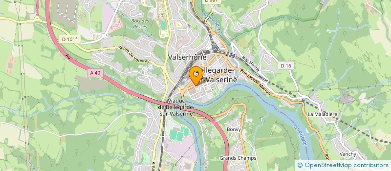 localisation de l'entreprise K.E à VALSERHONE