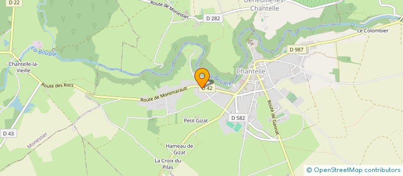 localisation de l'entreprise K.E.P à CHANTELLE