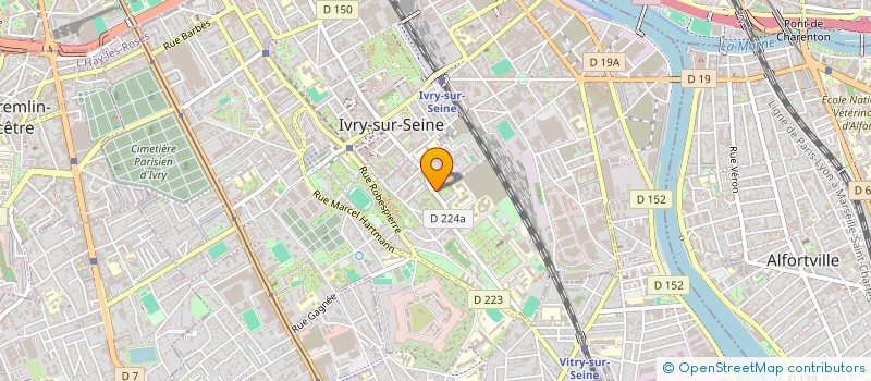 localisation de l'entreprise K.EDITIONS à IVRY-SUR-SEINE
