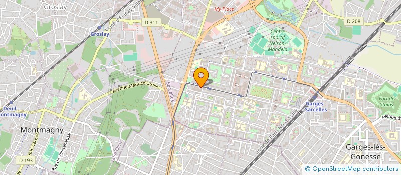 localisation de l'entreprise K-ELCO  SARCELLES