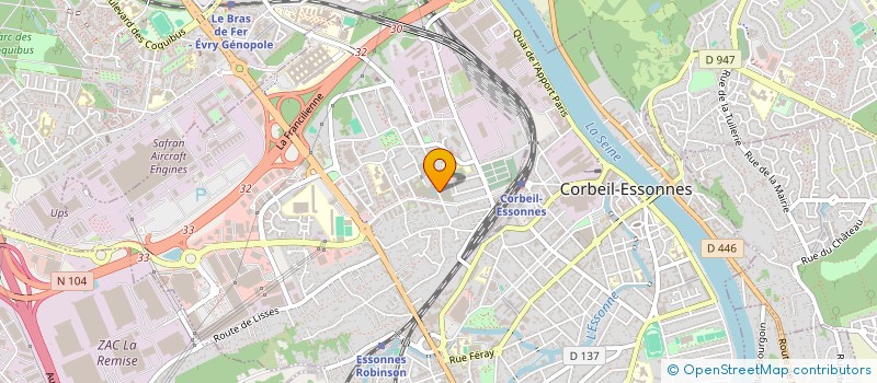 localisation de l'entreprise K ELEC à CORBEIL-ESSONNES