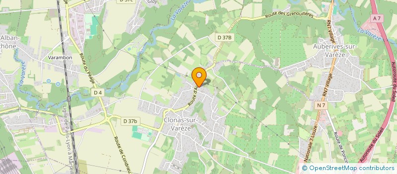 localisation de l'entreprise K'ELEC SERVICE  CLONAS-SUR-VAREZE